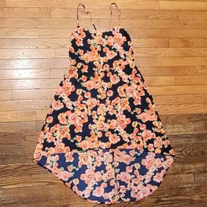 F21 Floral High Low Dress